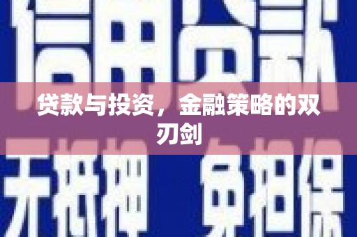 长寿贷款与投资，金融策略的双刃剑
