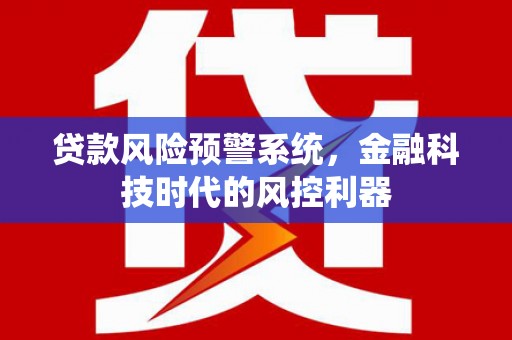 长寿贷款风险预警系统，金融科技时代的风控利器