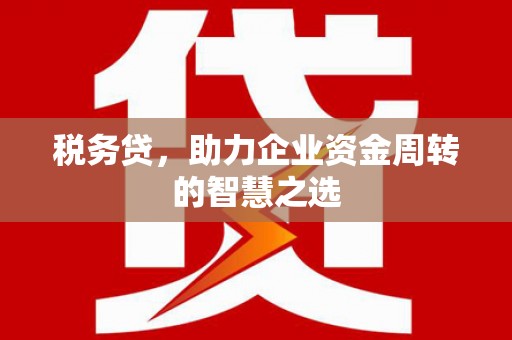 长寿税务贷，助力企业资金周转的智慧之选