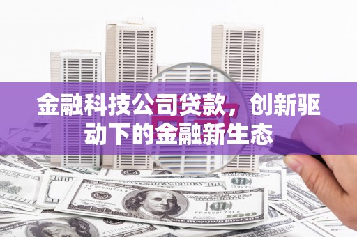 长寿金融科技公司贷款，创新驱动下的金融新生态