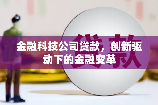 长寿金融科技公司贷款，创新驱动下的金融变革