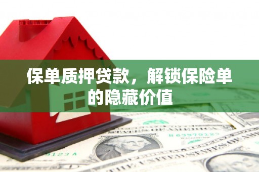 长寿保单质押贷款，解锁保险单的隐藏价值