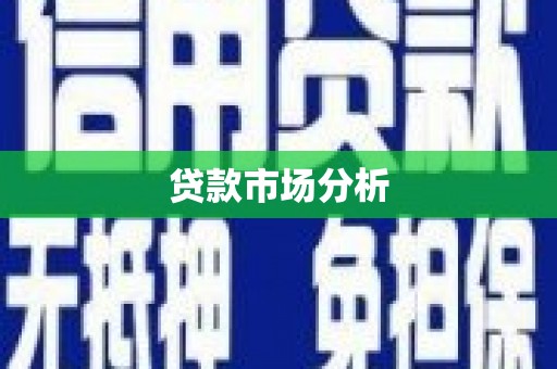 长寿贷款市场分析