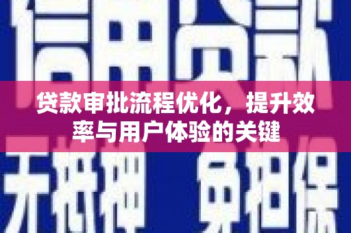 长寿贷款审批流程优化，提升效率与用户体验的关键
