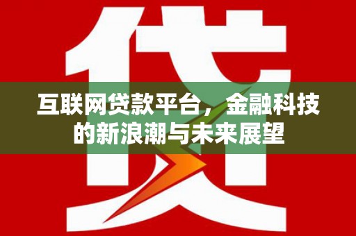 长寿互联网贷款平台，金融科技的新浪潮与未来展望