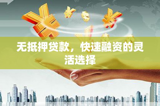 长寿无抵押贷款，快速融资的灵活选择