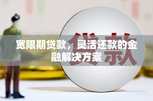 长寿宽限期贷款，灵活还款的金融解决方案