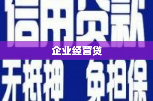 长寿企业经营贷