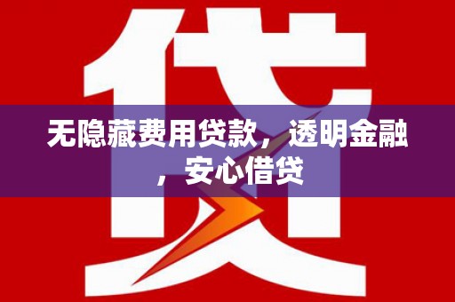 长寿无隐藏费用贷款，透明金融，安心借贷