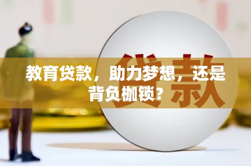 长寿教育贷款，助力梦想，还是背负枷锁？