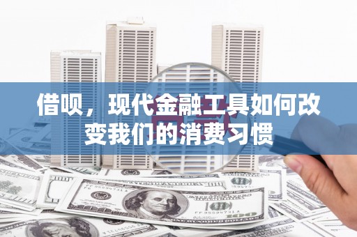 长寿借呗，现代金融工具如何改变我们的消费习惯