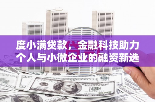 长寿度小满贷款，金融科技助力个人与小微企业的融资新选择
