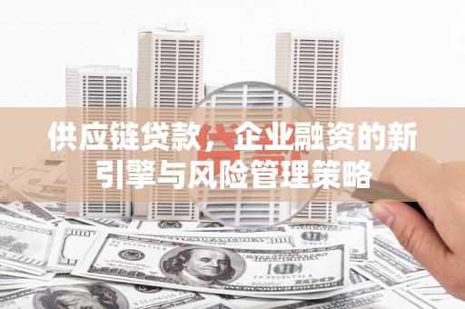 长寿供应链贷款，企业融资的新引擎与风险管理策略