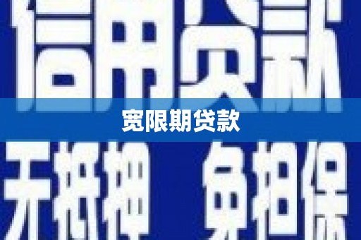 长寿宽限期贷款