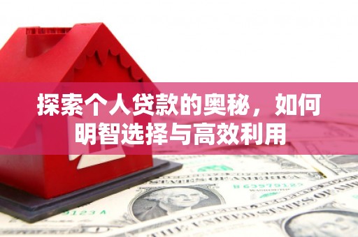 长寿探索个人贷款的奥秘，如何明智选择与高效利用