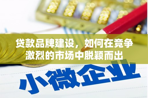 长寿贷款品牌建设，如何在竞争激烈的市场中脱颖而出
