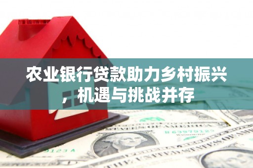 长寿农业银行贷款助力乡村振兴，机遇与挑战并存