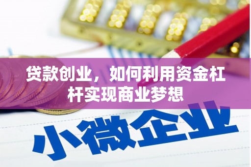 长寿贷款创业，如何利用资金杠杆实现商业梦想