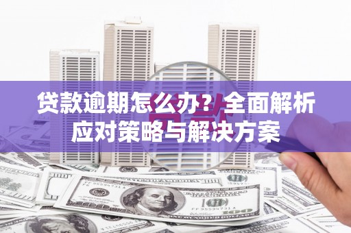长寿贷款逾期怎么办？全面解析应对策略与解决方案