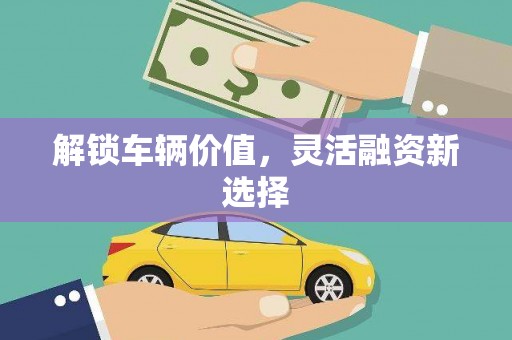 长寿解锁车辆价值，灵活融资新选择