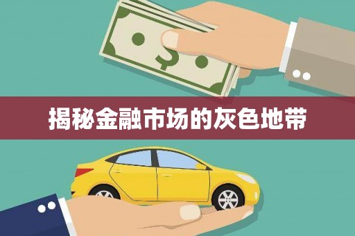 长寿揭秘金融市场的灰色地带